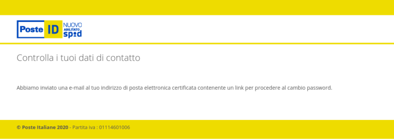 Posteid Si è Verificato Un Errore